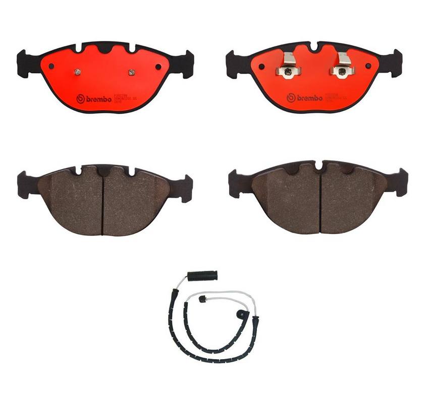 Brembo BMW Brakes Kit Pads Front (Ceramic) (with Sensor) 34116761282